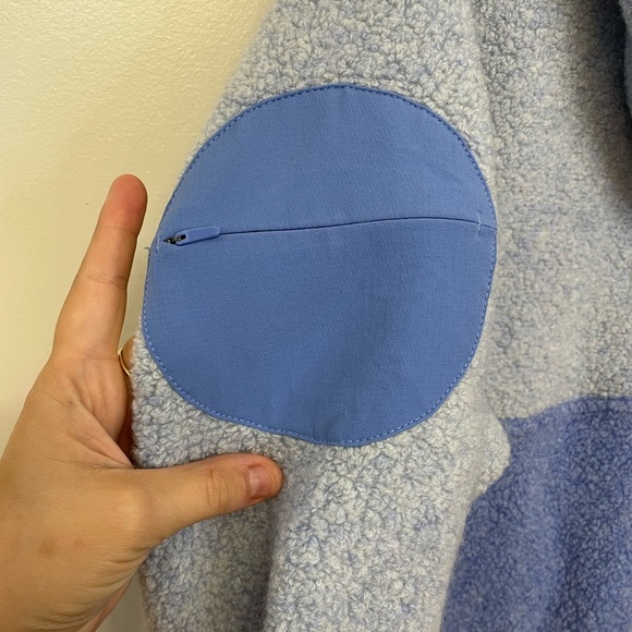 NEW Outdoor Voices||Megafleece Wool Half Zip Pullover Hoody, Dusty Blue … - Picture 12 of 13